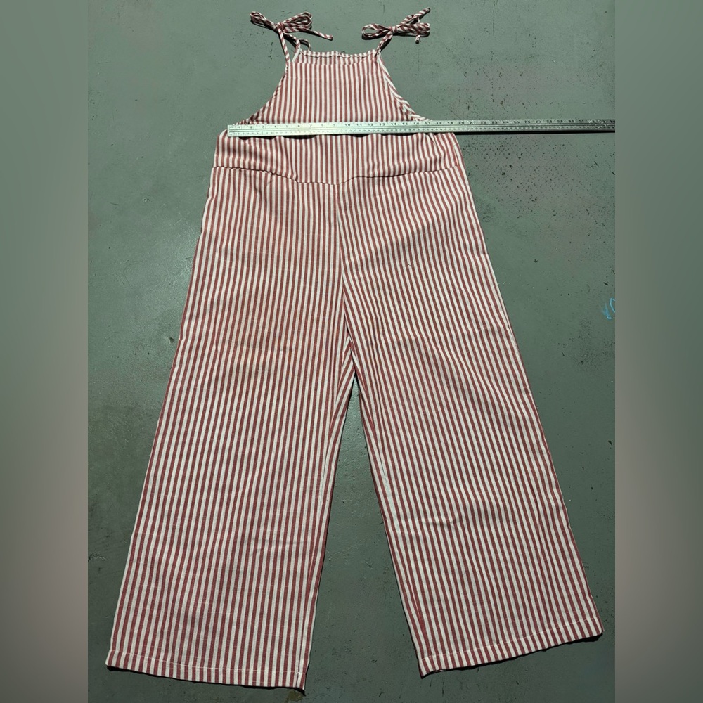 Unlisted Striped Jumpsuit with Tie Straps